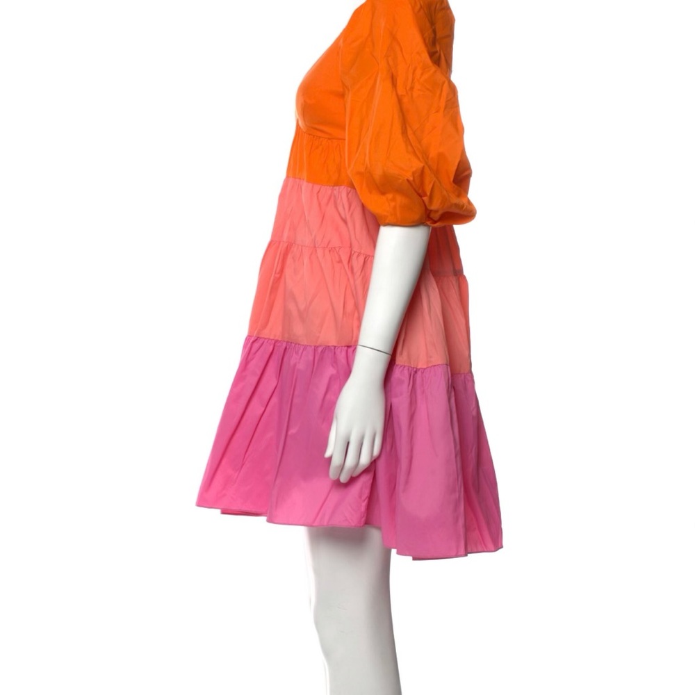 Staud mini color block dress xs